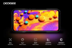 The V20&#039;s new display. (Source: DOOGEE)