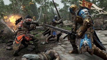 Image from the game For Honor showing knights fighting. (Image source: Steam)