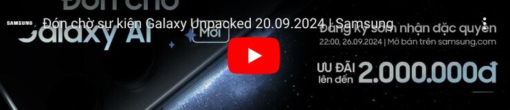 Thumbnail of the now deleted Galaxy S24 FE teaser video. (Image source: Samsung Vietnam)