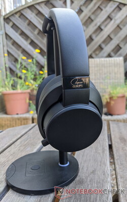 The SXFI AIR has a small and removeable microphone. (Image source: Notebookcheck)
