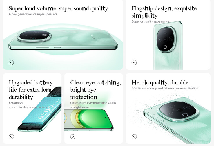 Main highlights of the Y300 (Image source: Vivo)