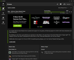 Nvidia GeForce Game Ready Driver 566.03 downloading in the Nvidia app (Image source: Own)