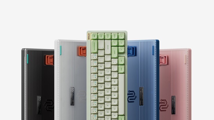 The NuPhy Halo65 V2 is available in five colors: black, white, green, blue, and pink. (Image source: NuPhy)