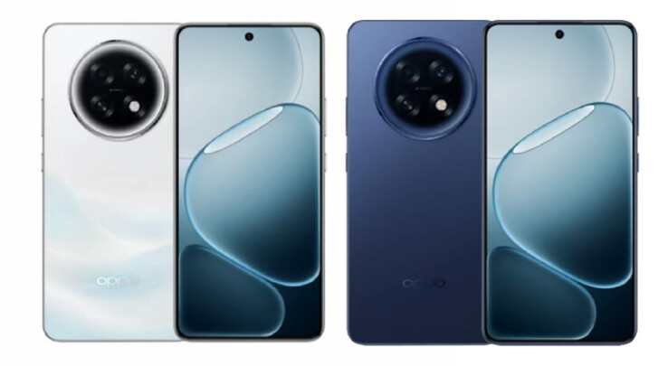 The A6 Max comes in a choice of Streamer White or Rock Mist Blue colorways. (Image source: Oppo)