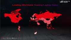 Asus leads many countries in gaming laptop sales.