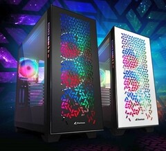 Sharkoon ELITE SHARK CA300H ATX case black and white variants (Source: Sharkoon)