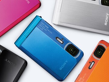 The Sony Cybershot DSC TX30 in different colorways. (Image source: Sony)