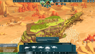 Pictured: A gameplay screenshot from The Wandering Village.