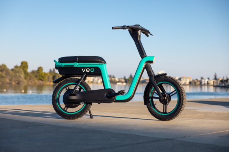 The Veo Apollo e-bike has a 750 W throttle motor to assist you at speeds up to 16 mph (~25 kph). (Image source: Veo)