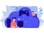 Cloud gaming illustration with multiple users connected via central infrastructure (Image source: vectorjuice via Freepik)