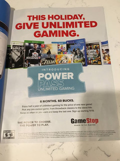 GameStop promises unlimited gaming fun for the cost of a single game. (Source: User Virtua on ResetEra Forums)