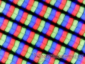 Subpixel matrix with matte coating
