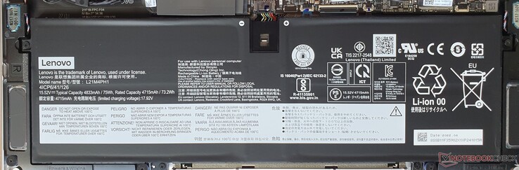 75 Wh battery