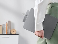 The updated Anker 547 USB-C Hub (7-in-2, for MacBook, Gray) moves the HDMI port so it does not obstruct the MagSafe port. (Image source: Anker)