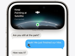 Apple iPhone satellite services.