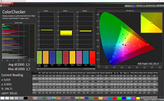 ColorChecker (Profile: Basic, target color space: sRGB)