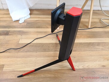 However, range of motion is limited (no swivel or down-tilt feature)