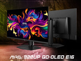 The MAG 322UP QD-OLED E16 contains the same Gen 3 QD-OLED panel as last year's MAG 321UP. (Image source: MSI)
