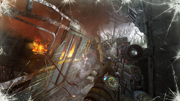 Pictured: A gameplay screenshot from Metro: Last Light Redux.