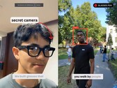 The "I-XRAY" smart glasses developed by Harvard students reveal the personal data of strangers with just a glance. (Image source: Google Docs / I-XRAY / X)
