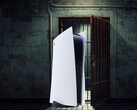 PS5 console shown in a jail cell