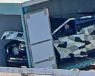 Tesla's Cybertruck has made land in New Zealand for cold-weather testing, perchance giving us a sneak peek at its expansive frunk and unusual lid design. (Image source: Cybertruck Owners Club)