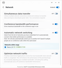 Network settings