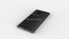 A &quot;Galaxy Note 20+&quot; render. (Source: OnLeaks x Pigtou)