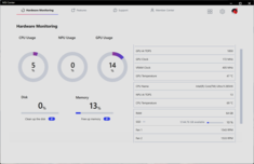 MSI Center: Hardware monitoring