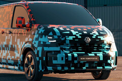 VW plans to launch its next-generation Transporter T7 as an electric pickup alongside the PHEV and diesel versions. (Image source: Volkswagen Germany)