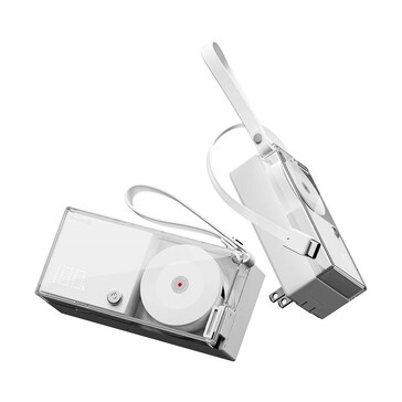 The Retractable 3-in-1 seemingly comes in one color (white) and with a compact footprint. (Source: Sharge)