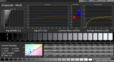 CalMAN: Grayscale – sRGB target color space