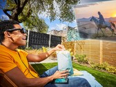 The Nreal Air AI glasses will be available in the UK later this spring. (Image source: EE)