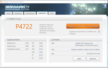 3DMark 11 (plugged in)