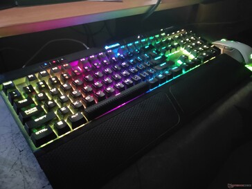The K70 MK.2 has bright RGB LEDs that can be infinitely customized.