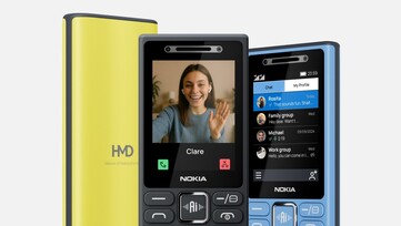 The Nokia 200 4G is available in black, blue, and yellow colors