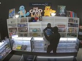 Ring camera footage of the card lab being robbed