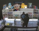 Ring camera footage of the card lab being robbed