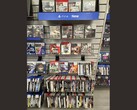 A GameStop aisle filled with physical PS3 games