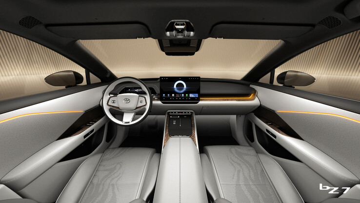 The Toyota bz7 electric sedan. (Image source: Toyota)