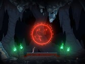 An image showing the witch in Noita.