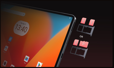 Two card slots are available (Image source: Cubot)