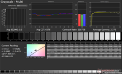 Grayscale after calibration (Display P3)