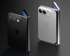 A concept render image of the iPhone Fold in two colours.
