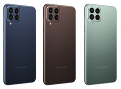 The Galaxy M33 has a 6,000 mAh battery and the same display as the Galaxy M23. (Image source: Samsung)