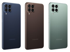 The Galaxy M33 has a 6,000 mAh battery and the same display as the Galaxy M23. (Image source: Samsung)