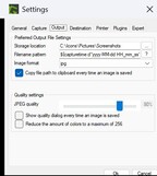 Choose file destination and format