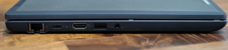 Ethernet port, USB-C 3.2 Gen1, HDMI 1.4b, USB-A 3.2 Gen1, audio jack