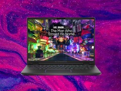 The Alienware m16 R2 gaming laptop features a per-key RGB AlienFX keyboard. (Image source: Dell, Unsplash, edited)