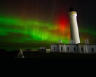 Auroras over Covesea Lighthouse, Scotland (Image credit: Scott Mellis via Space.com; edited)